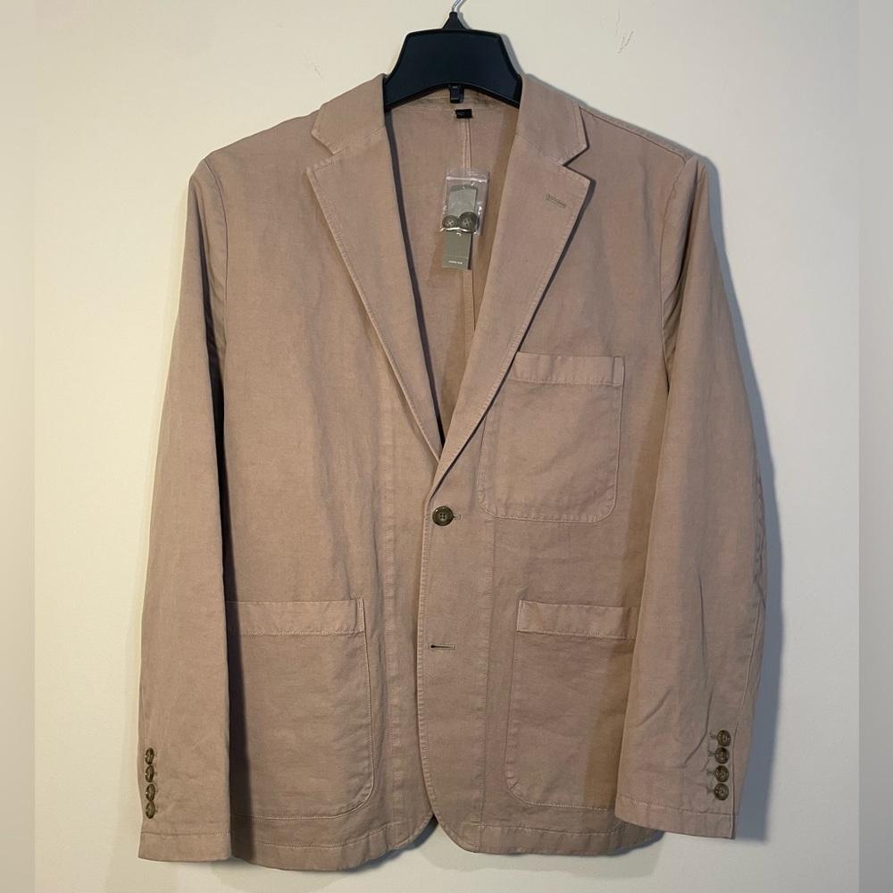 J.Crew Cotton Linen Blazer - NWT - Khaki - 38R